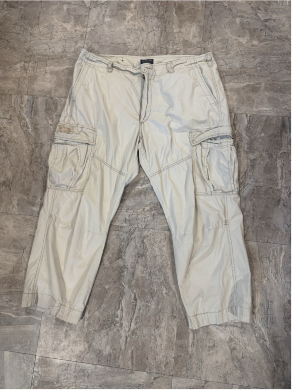 VTG Polo Jean Company Ralph Lauren Chino Cargo Utility Pants Sz 42x30